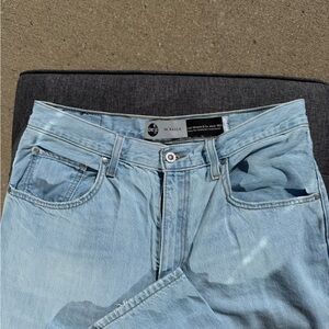 Levi's Blue Flare Wide Leg Jeans